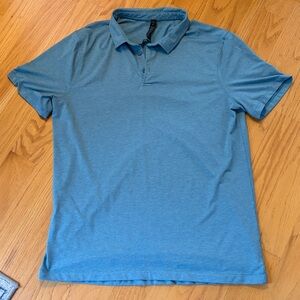 Lululemon Evolution Polo Shirt size XL teal heather